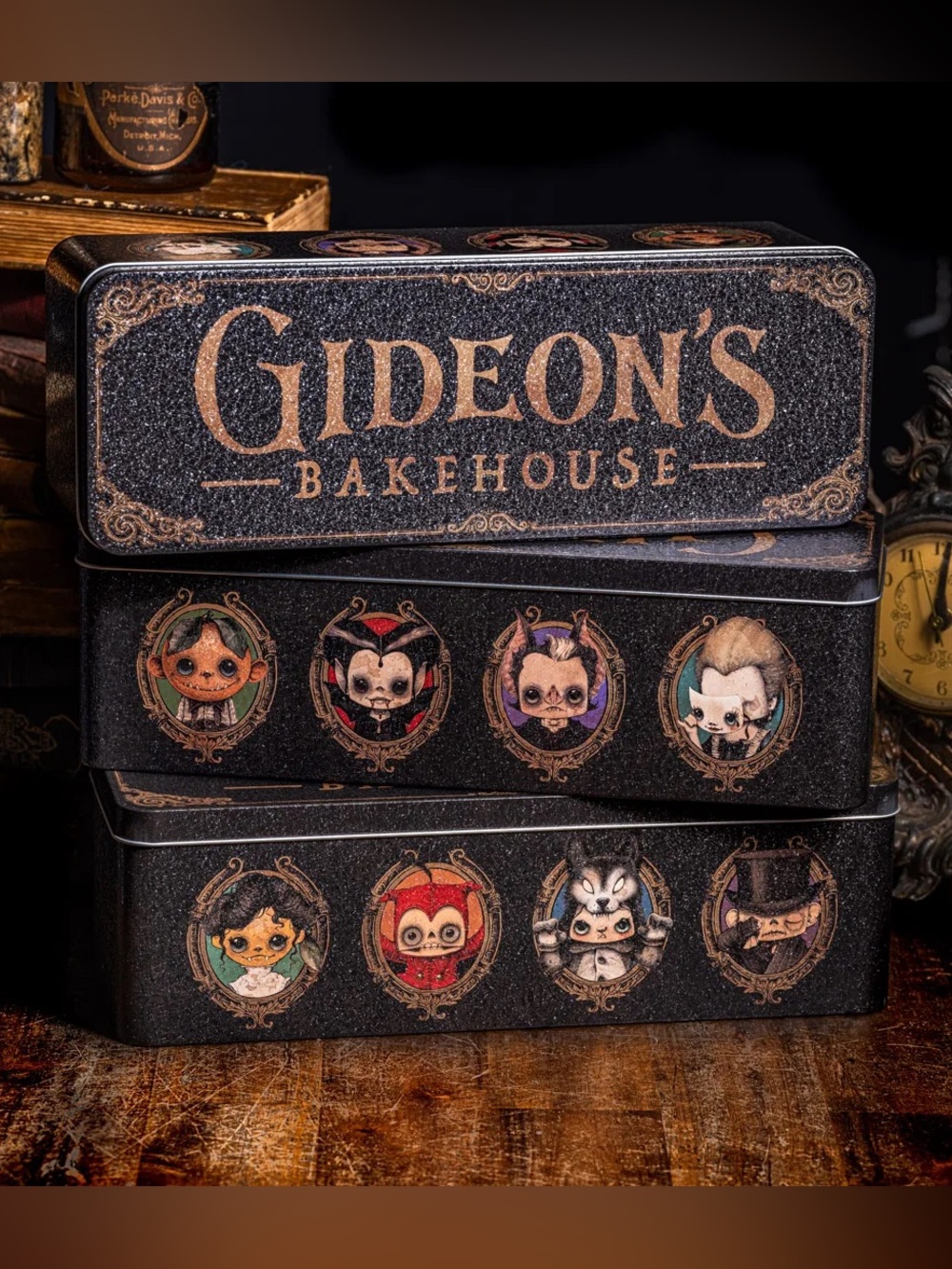 Gideon’s Bakehouse Cookie Tin Version 1 - Crackle Finish